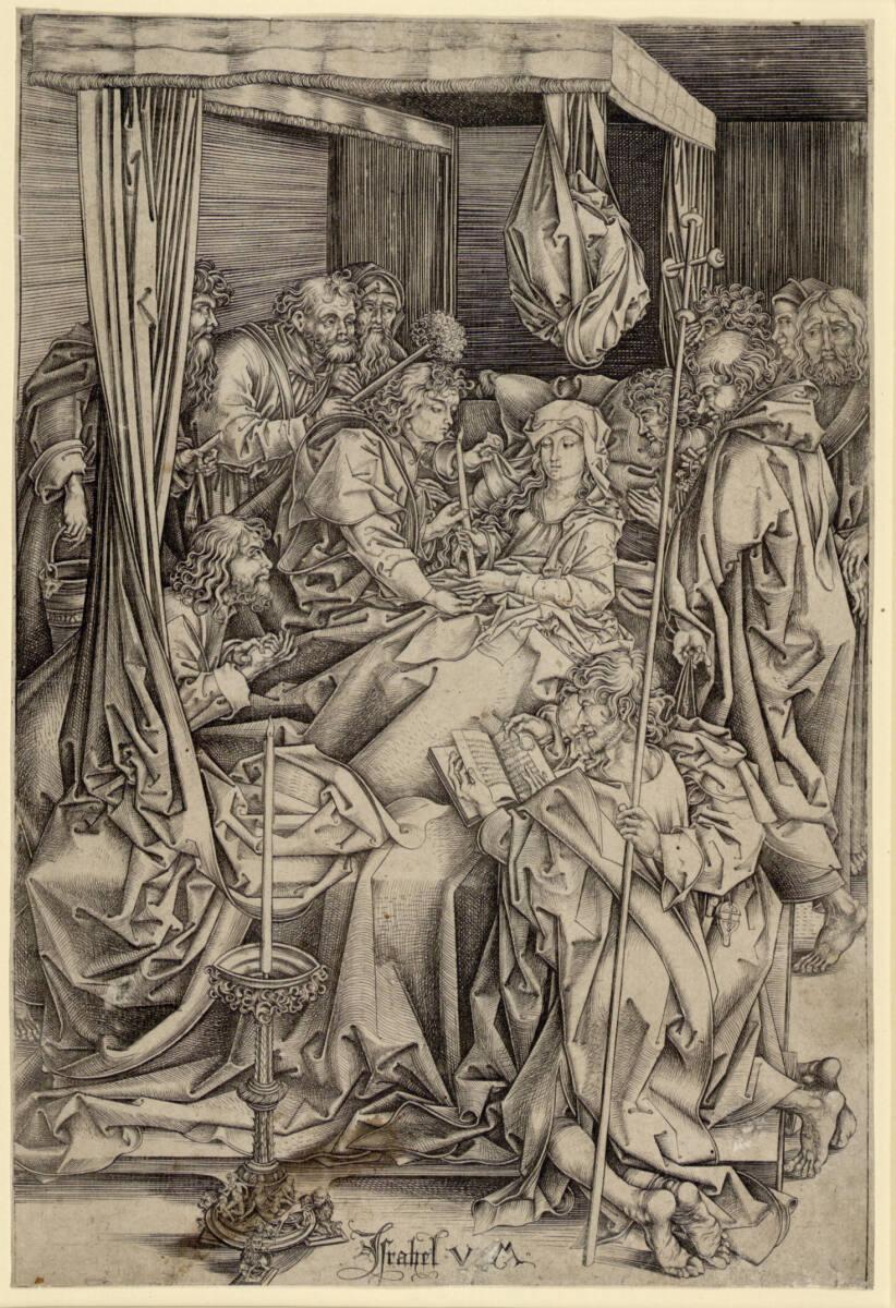 Israhel van Meckenem, Der Tod Marias, Inv. Nr.: DG1927/160