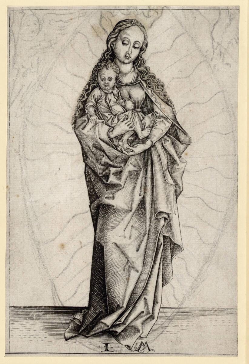 Israhel van Meckenem, Die Madonna mit dem Apfel, Inv. Nr.: DG1926/1044