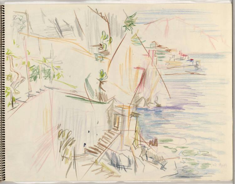 Oskar Kokoschka, Terrassen am Meer; Amalfi, Inv. Nr.: 44418/11