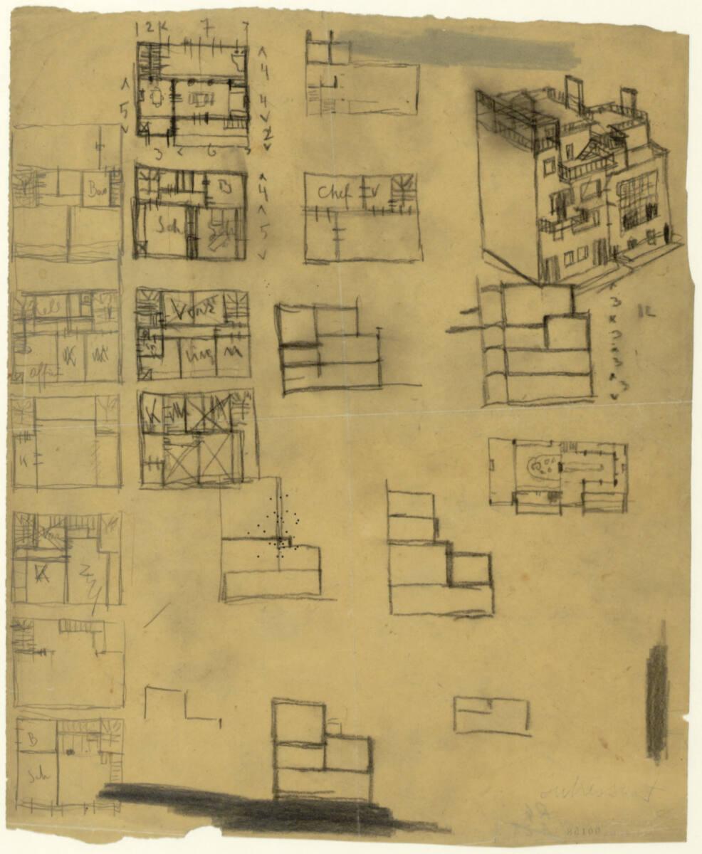 Haus Helena Rubinstein, Paris VIII, 92, Rue du Faubourg St. Honoré, Frankreich, Grundrisse, Sch…