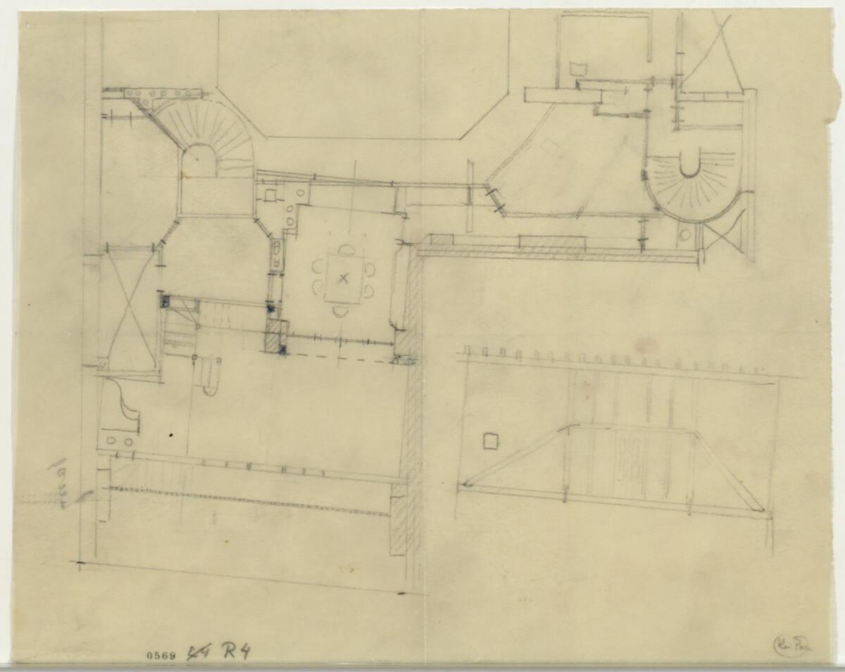 Haus Helena Rubinstein, Paris VIII, 92, Rue du Faubourg St. Honoré, Frankreich, Grundriss nach …