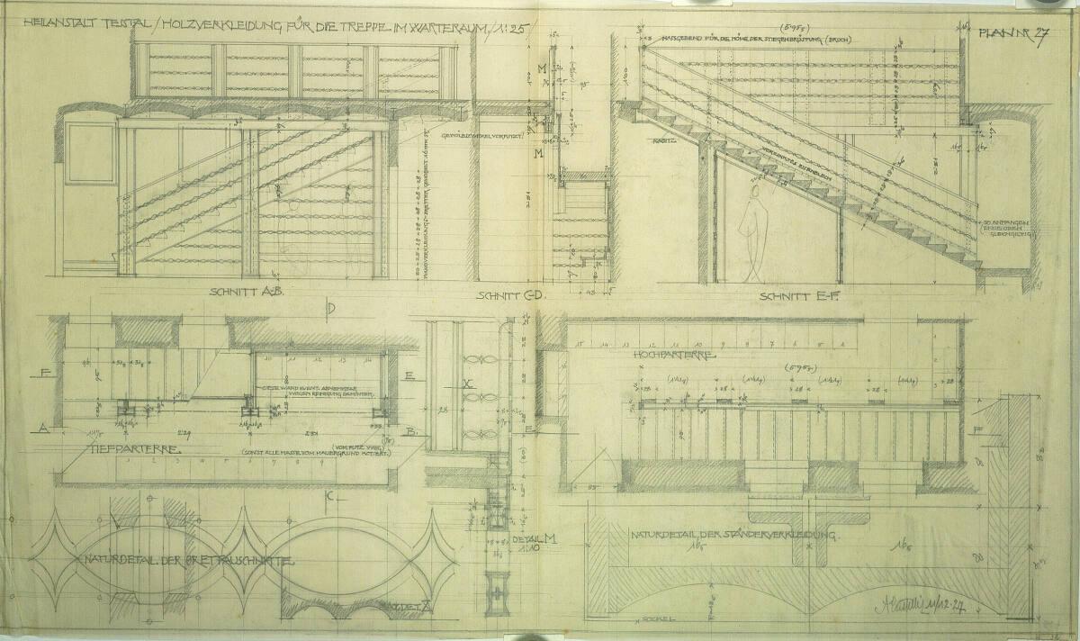 Alfred Castelliz, Bad Groß-Ullersdorf, Sanatorium Thesstal, Auf- und Anbau zum Badetrakt, Warte…