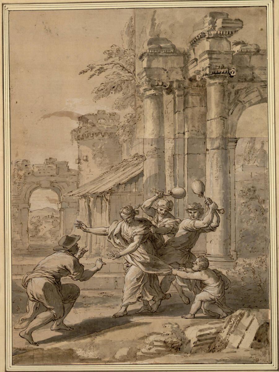 Tomaso Clerici, Ein Blindekuhspiel in einer Ruinenlandschaft, Inv. Nr.: 2897