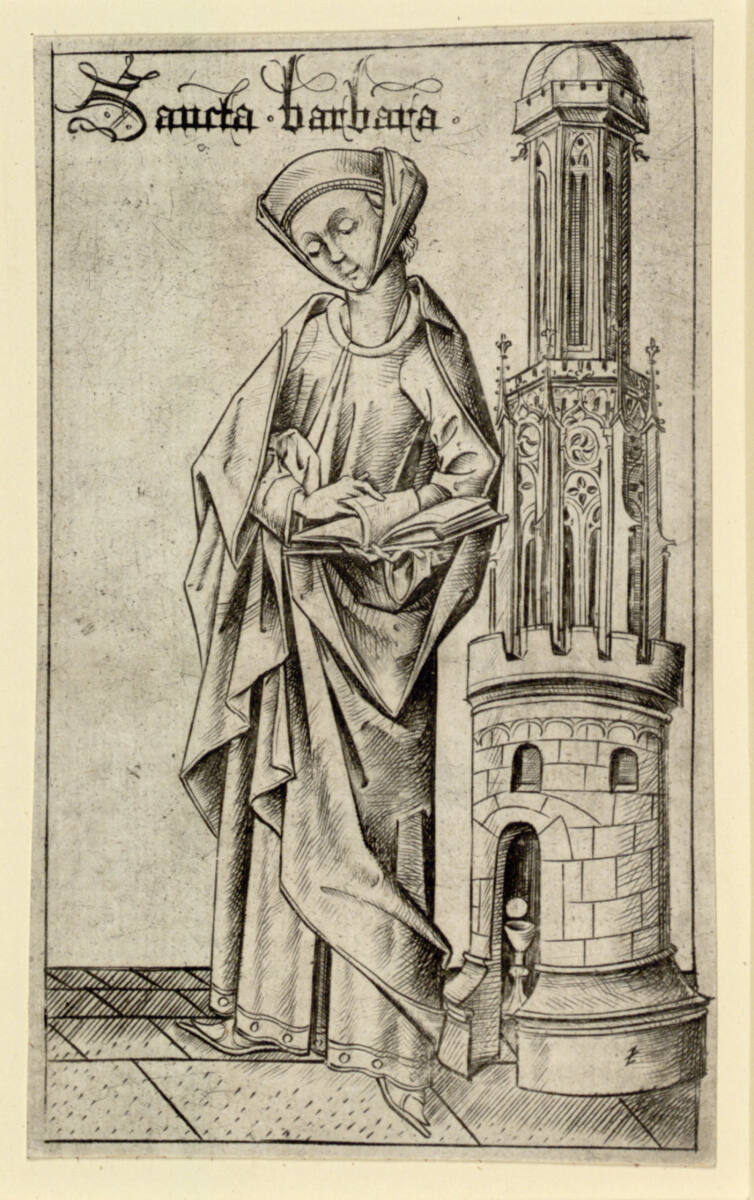 Die heilige Barbara, Israhel van Meckenem