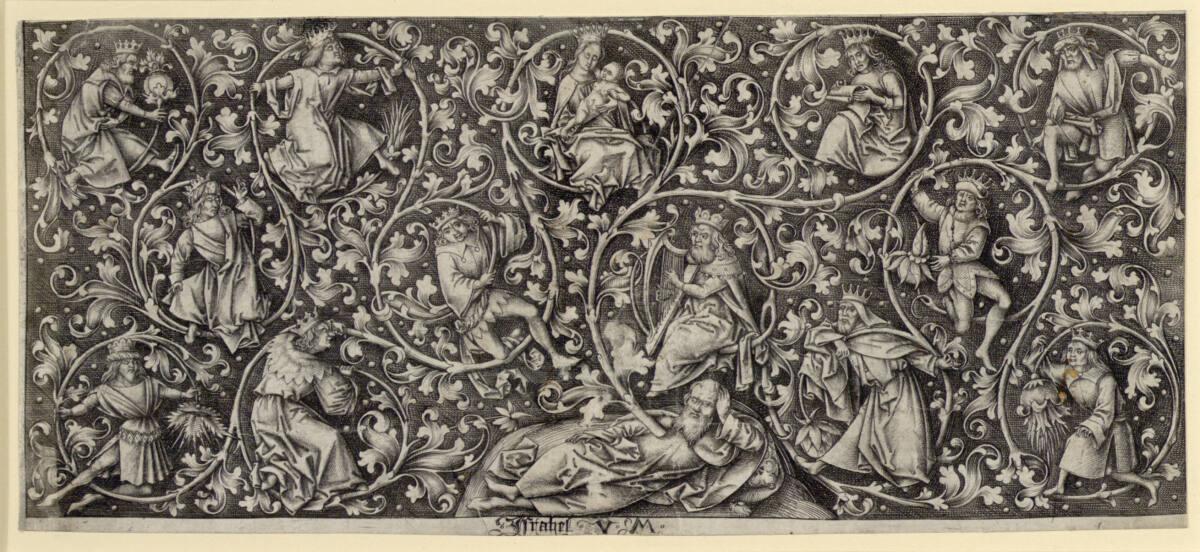 Israhel van Meckenem, Querfüllung mit der Wurzel Jesse, Inv. Nr.: DG1926/1306