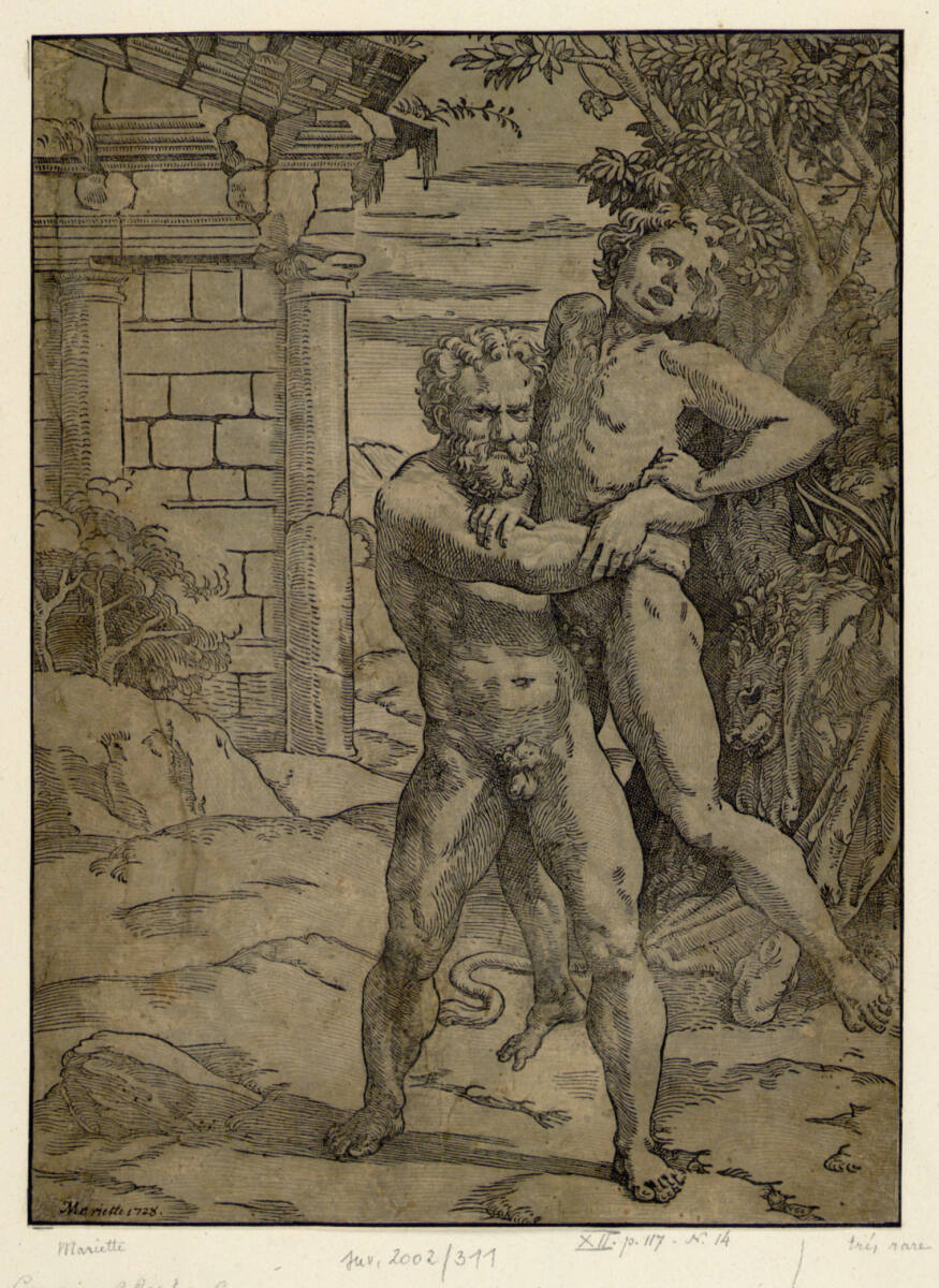 Herkules und Antaeus, Raphael, 1516–1518