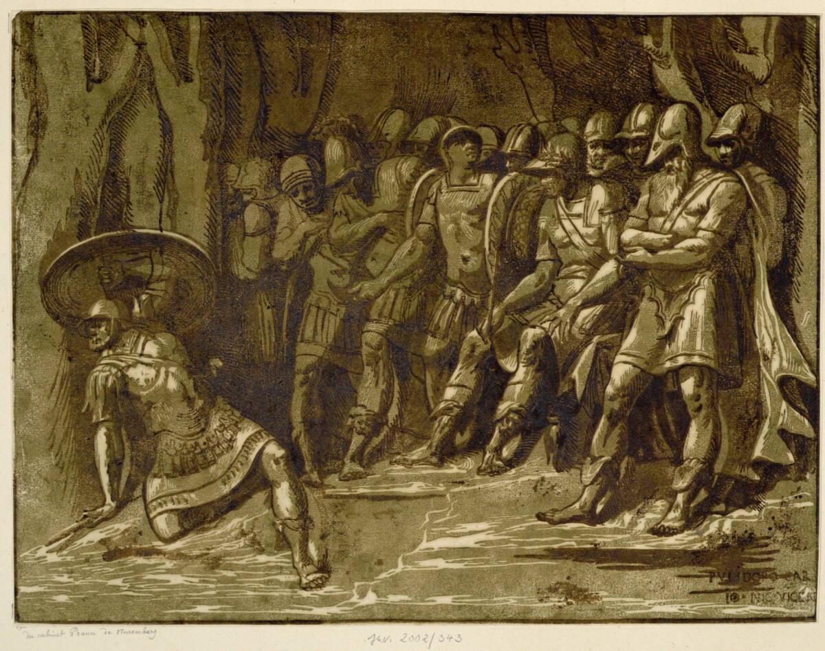 Giuseppe Nicola Vicentino (Rossigliani), Der Selbstmord des Ajax, Inv. Nr.: DG2002/343