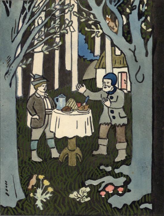 Franz von Zülow, Tischlein deck dich, Inv. Nr.: 44678/10