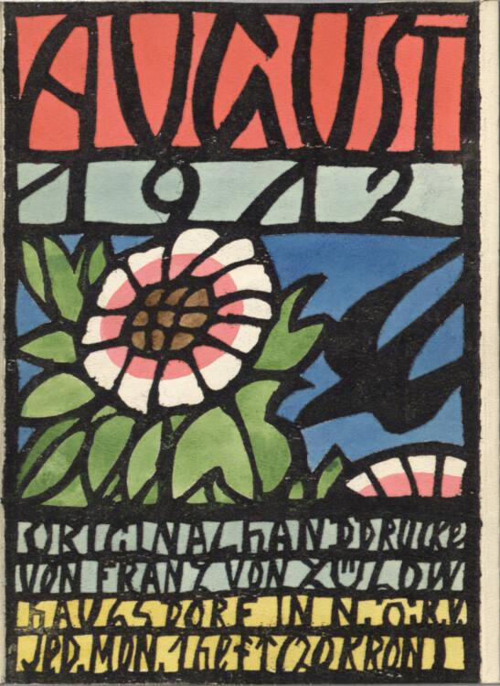 Franz von Zülow, Titelblatt, Inv. Nr.: DG2003/3/60
