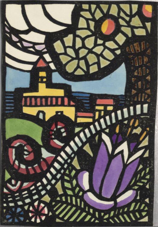 Franz von Zülow, Landschaft mit Kirche, Inv. Nr.: DG2003/3/75