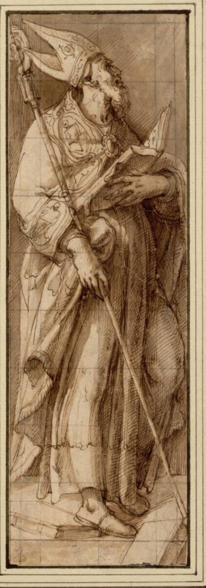 Anonym, Heiliger Bischof (Augustinus ?), Inv. Nr.: 2960