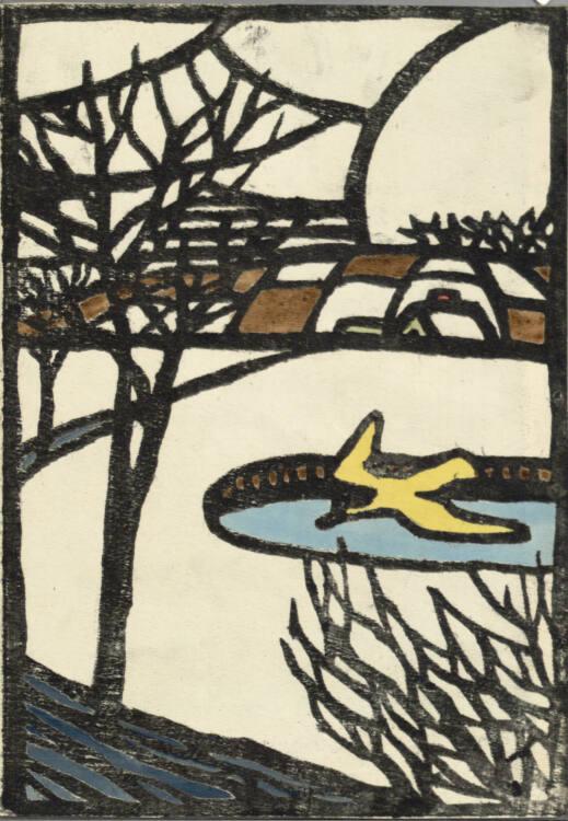 Franz von Zülow, Landschaft im Schnee, Inv. Nr.: DG2003/6/7