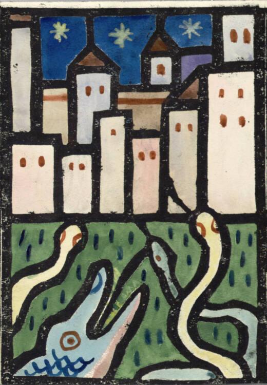 Franz von Zülow, Bedrohte Stadt, Inv. Nr.: DG2003/7/66