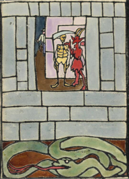Franz von Zülow, Tod und Teufel, Inv. Nr.: DG1916/80/69