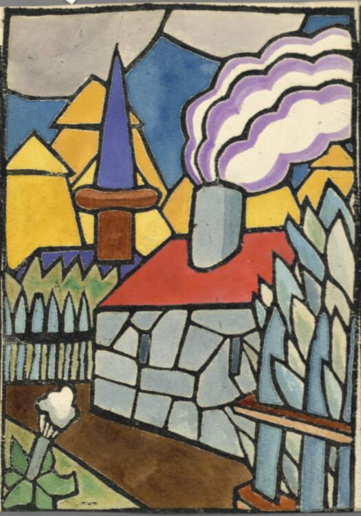 Franz von Zülow, Zelte vor dem Dorf, Inv. Nr.: DG1916/80/76