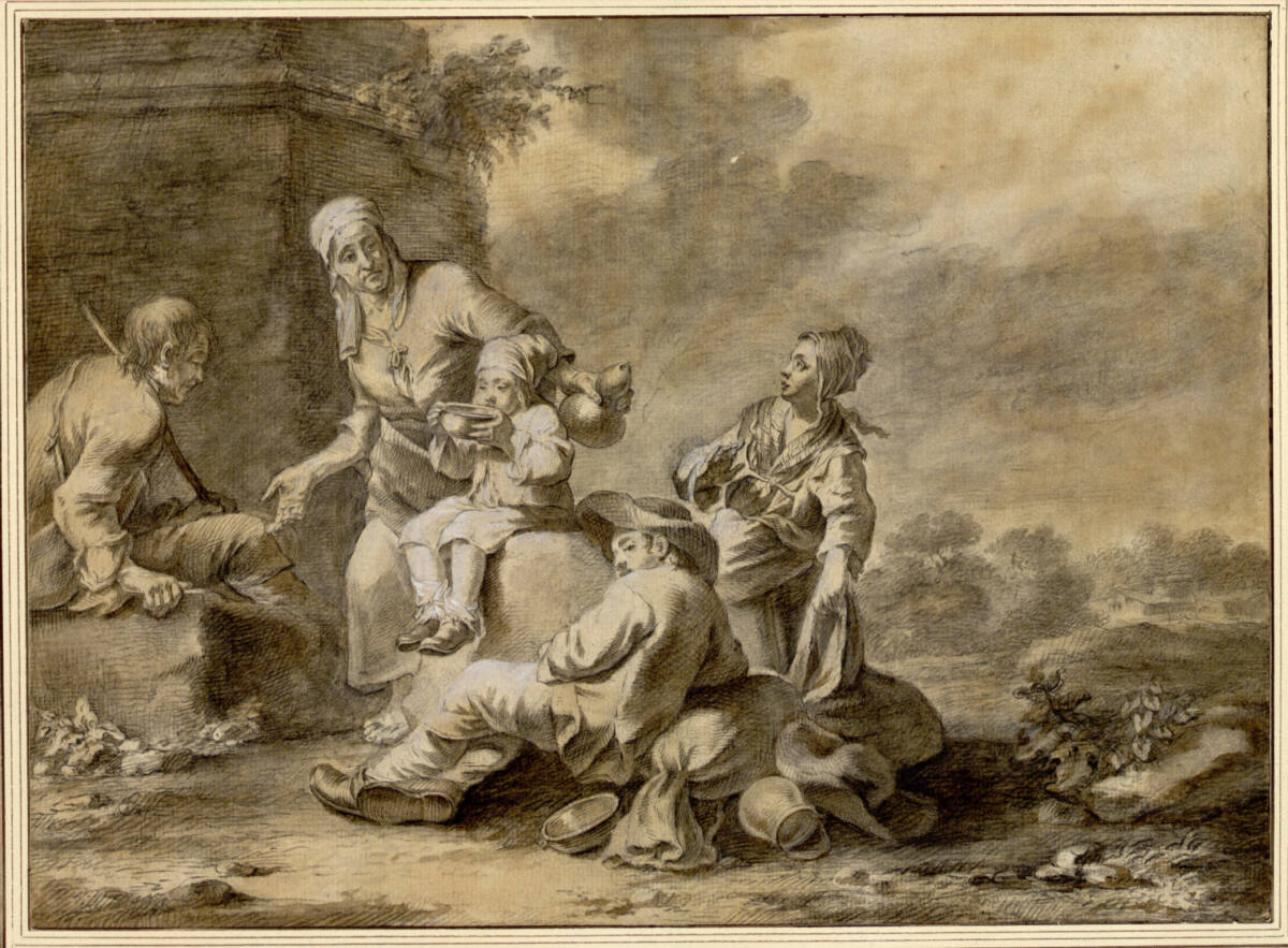 Rast einer Bauernfamilie, Francesco Londonio