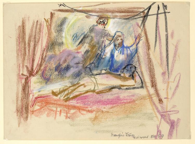 Oskar Kokoschka, König Hoanghu's Traum (1. Aufzug, 19. Szene), Inv. Nr.: 44526