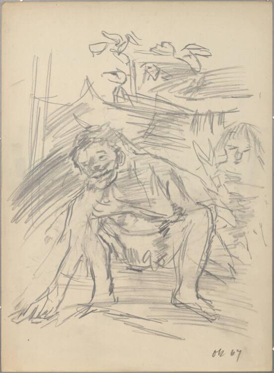 Oskar Kokoschka, David spareth Saul's life (1 Samuel 24, 1-7) (WW 408), Inv. Nr.: 44649