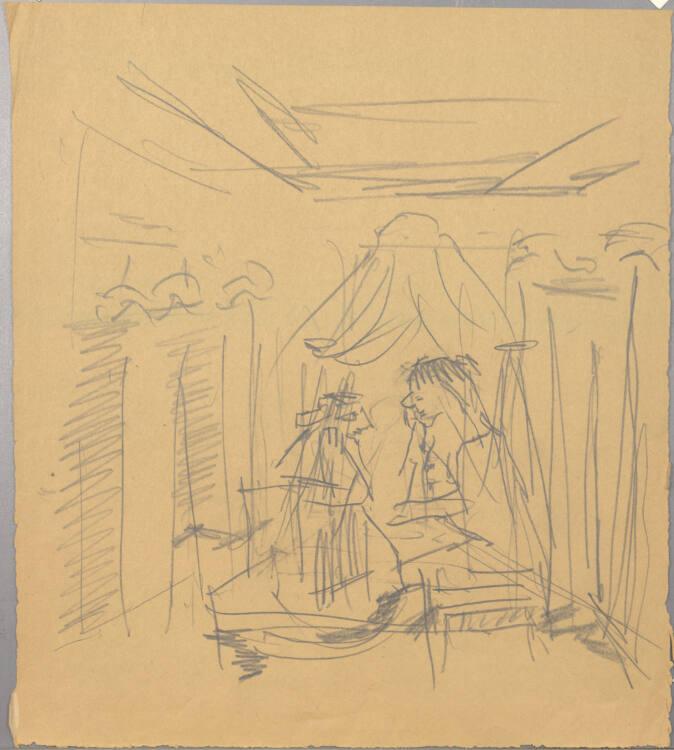 Oskar Kokoschka, David's charge to Solomon (1 Könige 2, 1-4) (WW 432), Inv. Nr.: 44669