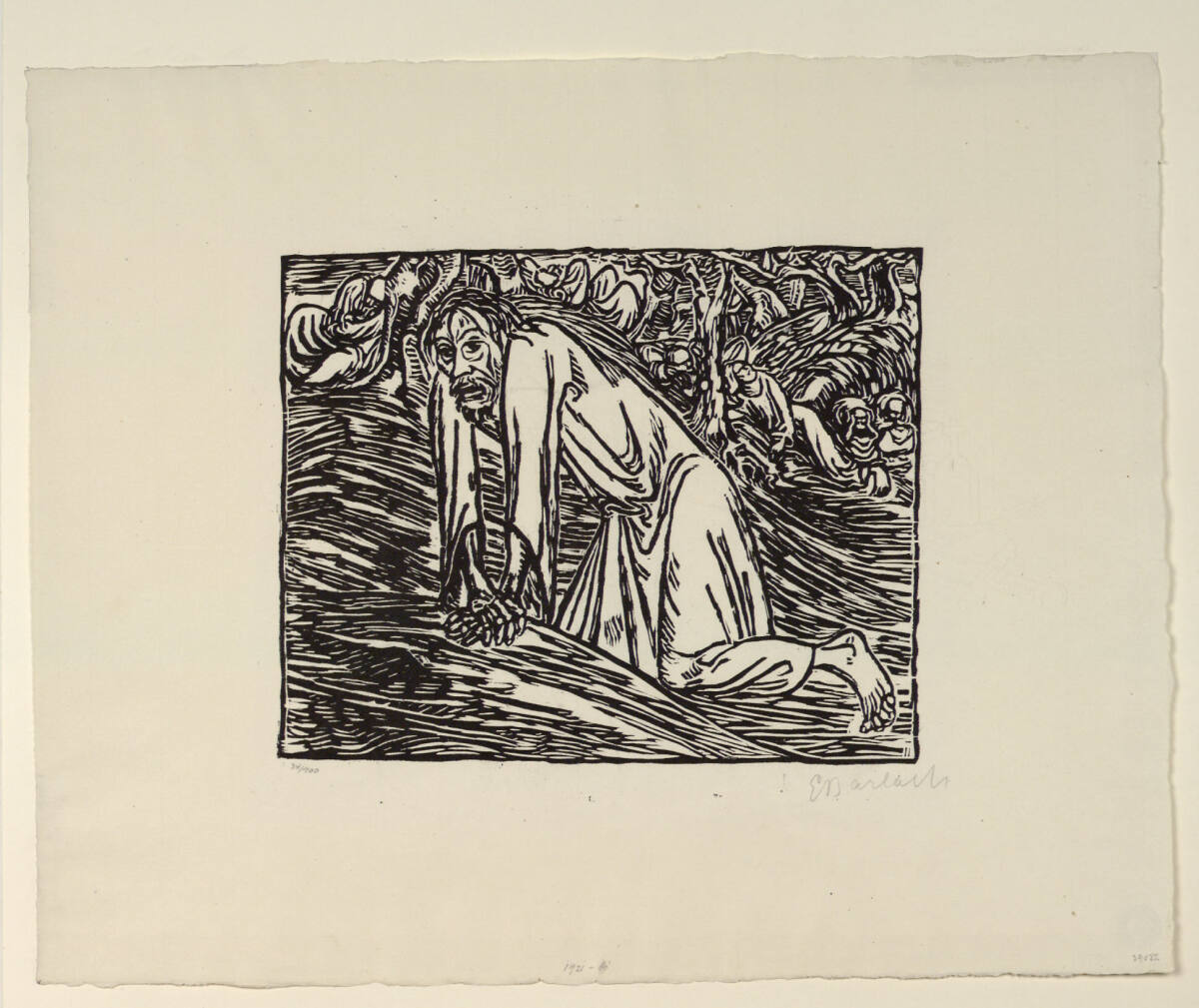 Christus in Gethsemane, Ernst Barlach, 1916