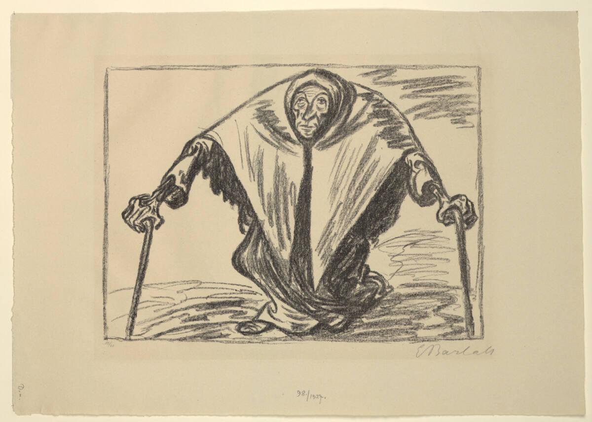Ernst Barlach, Frau Sorge, Inv. Nr.: DG1927/98
