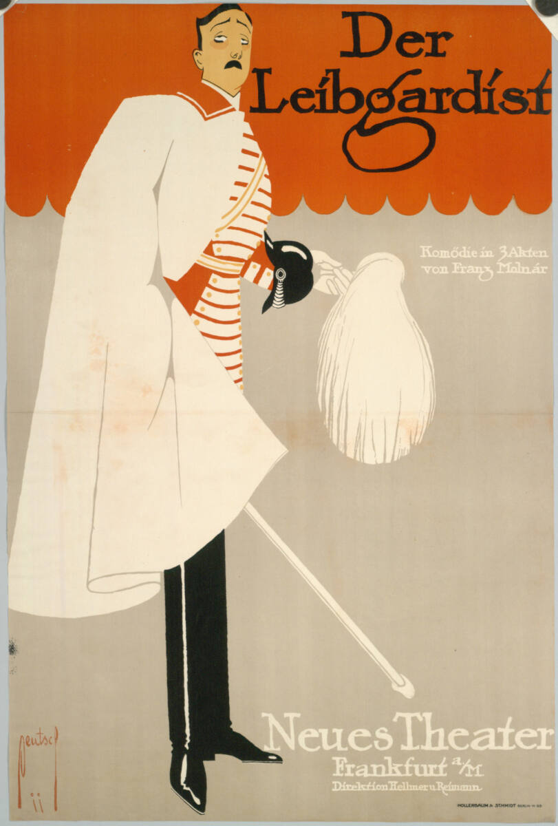 Der Leibgardist; Komödie in 3 Akten von Franz Molnár; Neues Theater, Frankfurt a.M., Berlin KunstanstaltHollerbaum&Schmidt, 1911