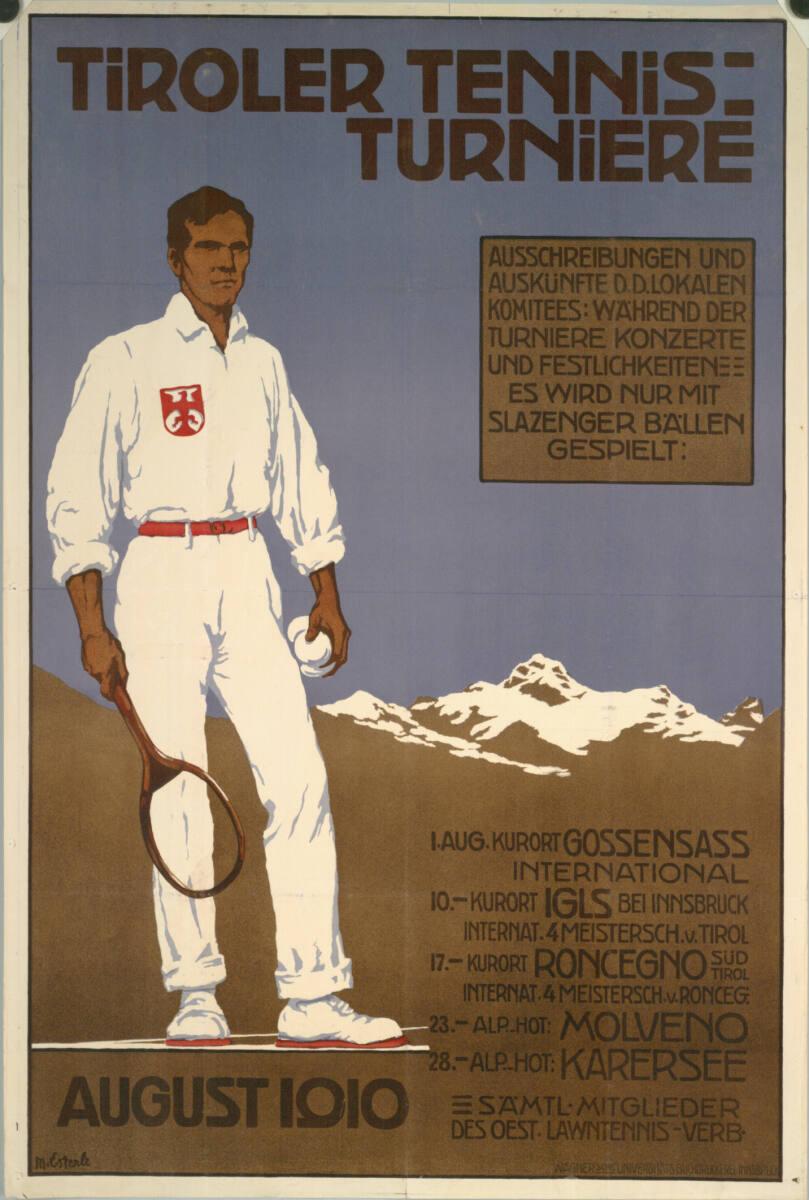 Max Esterle, TIROLER TENNISTURNIERE - AUGUST 1910, Inv. Nr.: DG2003/170