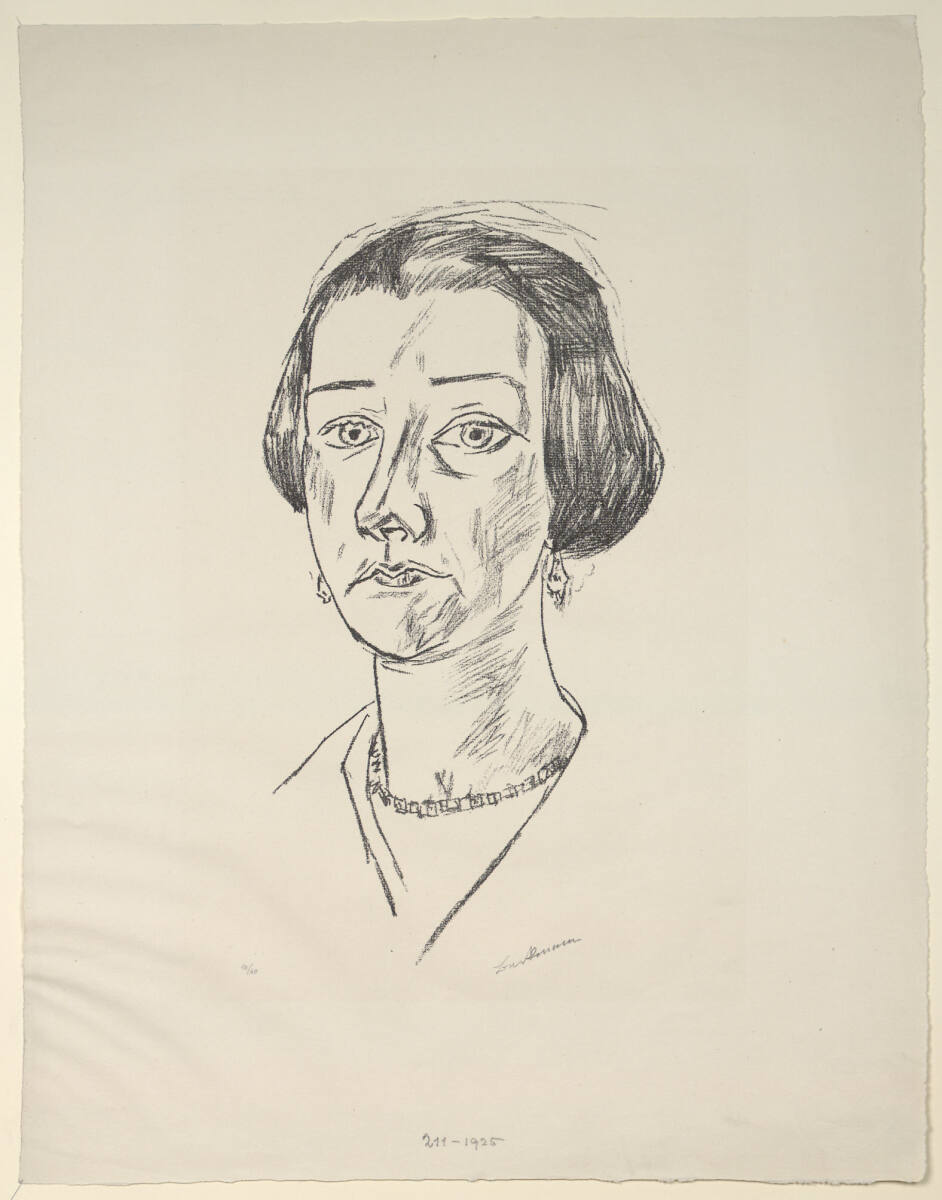 Damenbildnis, Max Beckmann, 1920