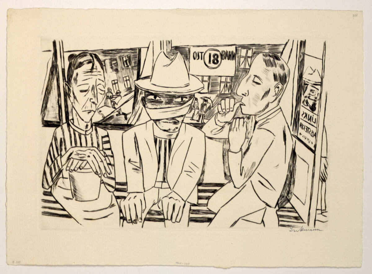 In der Trambahn, R.Piper&Co, 1922
