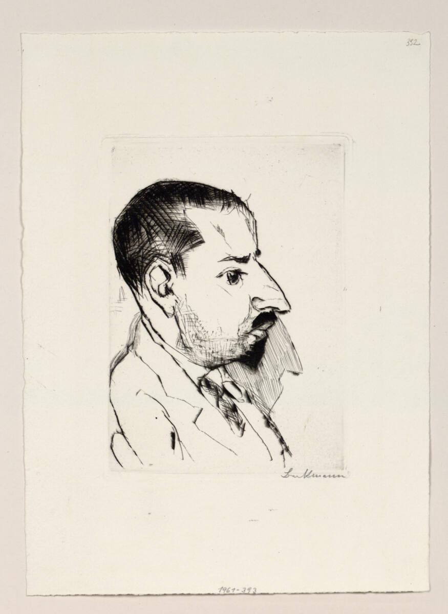 Max Beckmann, Herrporträt, Inv. Nr.: DG1961/393
