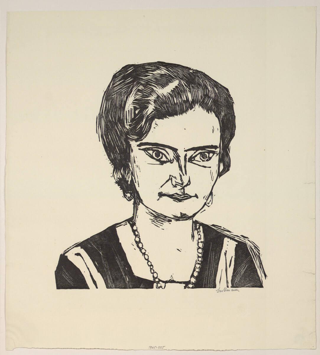 Max Beckmann, Damenbildnis, Inv. Nr.: DG1965/225