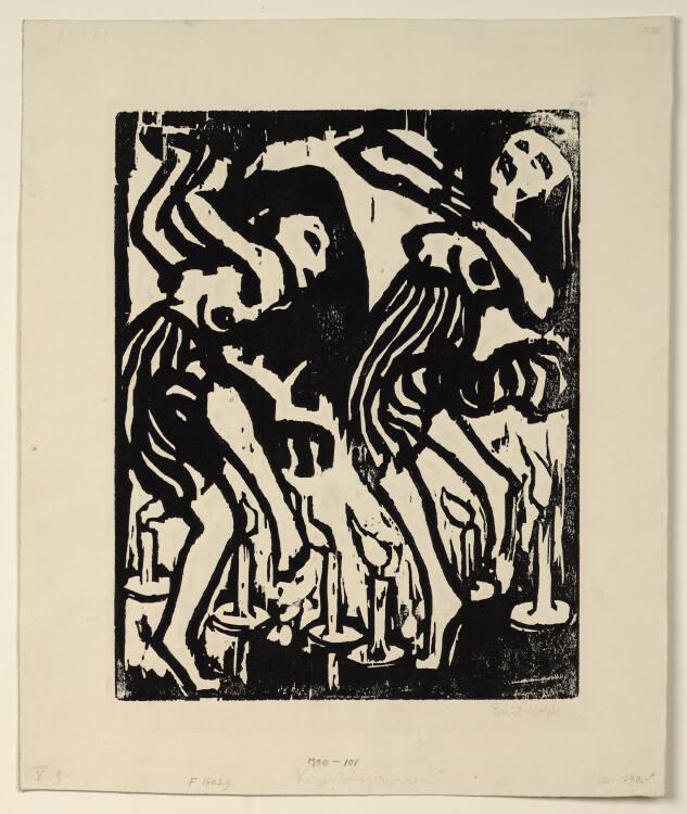 Emil Nolde, Kerzentänzerinnen, Inv. Nr.: DG1920/101