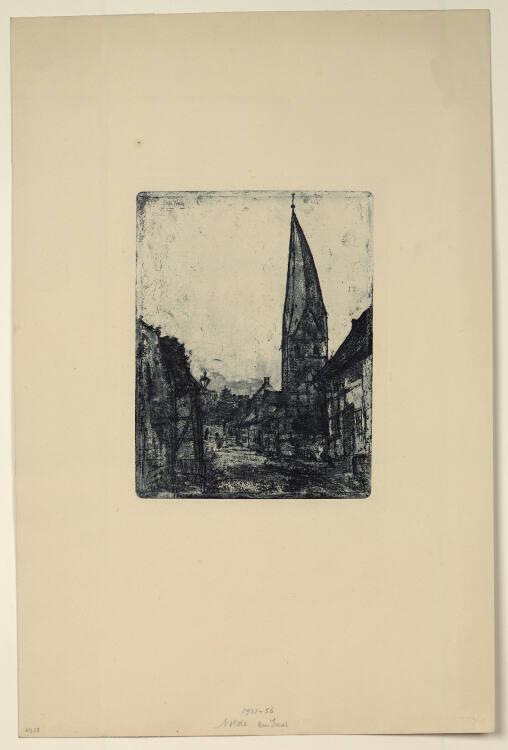 Emil Nolde, Schiefer Turm in Soest, Inv. Nr.: DG1921/56