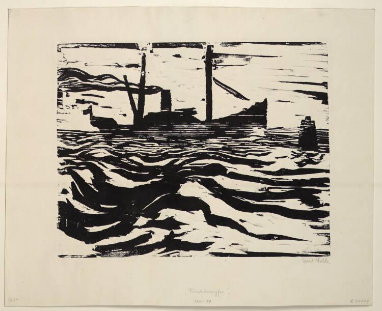Emil Nolde, Fischdampfer, Inv. Nr.: DG1921/49