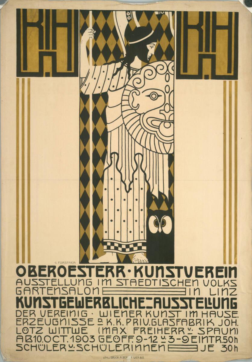 Leopold Forstner, OBEROESTERR. KUNSTVEREIN; AUSSTELLUNG IM STAEDTISCHEN VOLKSGARTENSALON IN LIN…