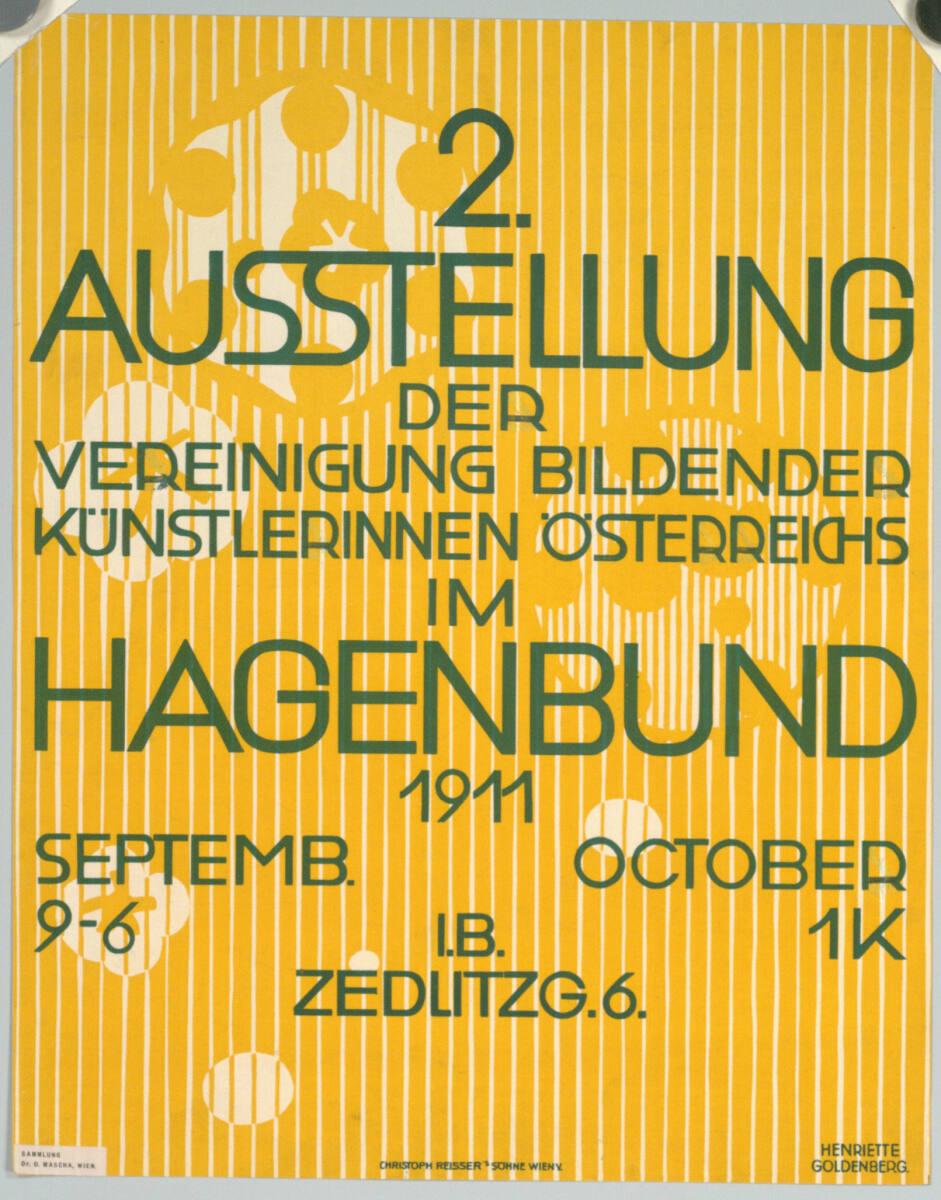 Henriette Goldenberg, 2. AUSSTELLUNG DER VEREINIGUNG BILDENDER KÜNSTLERINNEN ÖSTERREICHS IM HAG…