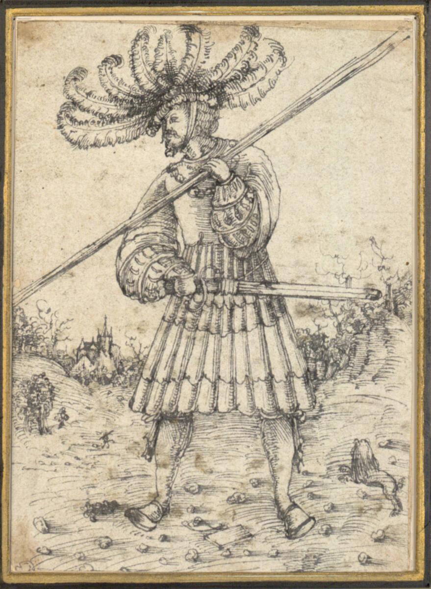 Anonym, Landsknecht in Landschaft, Inv. Nr.: 3012