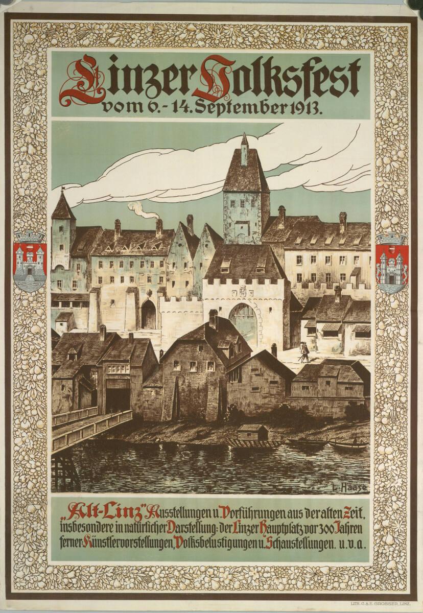 Ludwig Haase, Linzer Volksfest vom 6.-14. September 1913., Inv. Nr.: DG2003/240