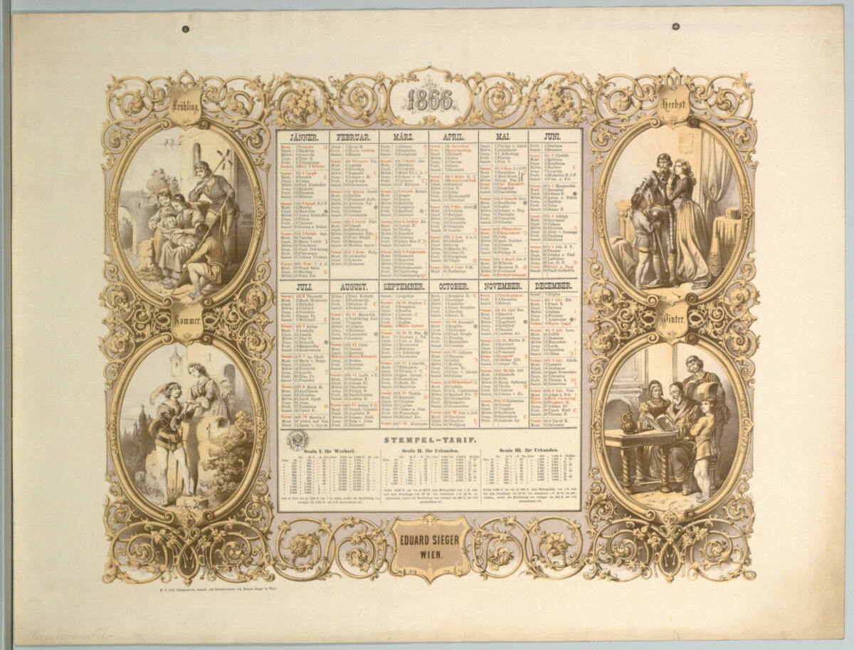 Bildkalender 1866, Hasslwandter, 1865