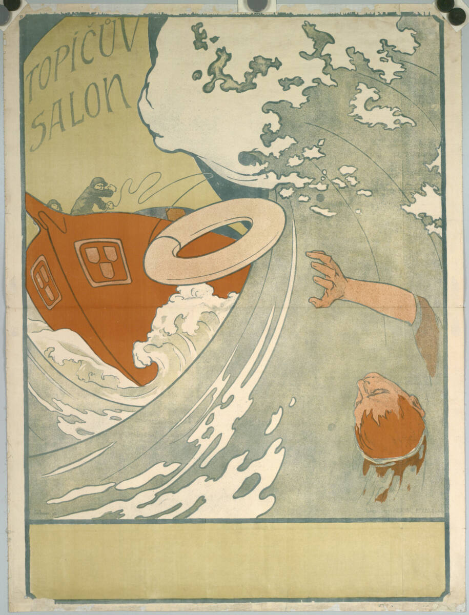 TOPICUV SALON (Ertrinkender), ArnoštHofbauer, 1898