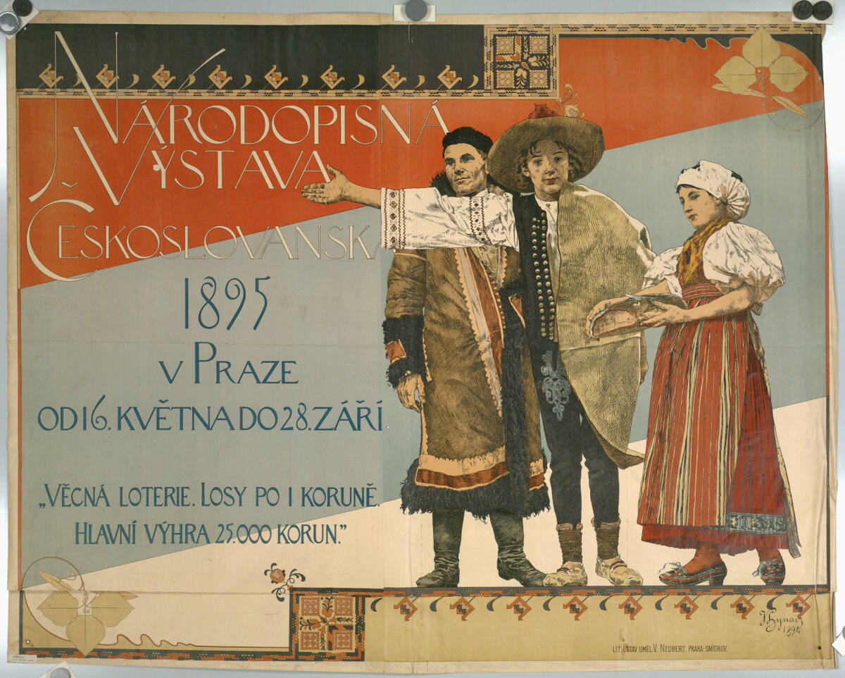 NÁRODOPISNÁ VÝSTAVA CESKOSLOVANSKÁ 1895 V PRAZE, V.Neubert, 1894