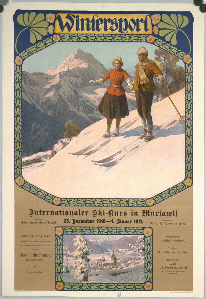 Wintersport; Internationaler Ski-Kurs in Mariazell, 1911, GustavJahn, 1911