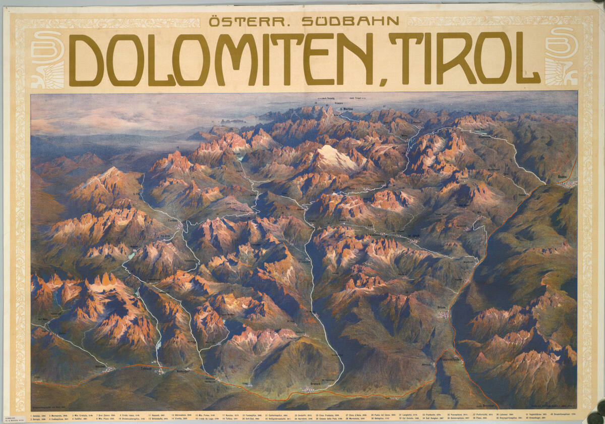 ÖSTERR. SÜDBAHN; DOLOMITEN, TIROL, GustavJahn