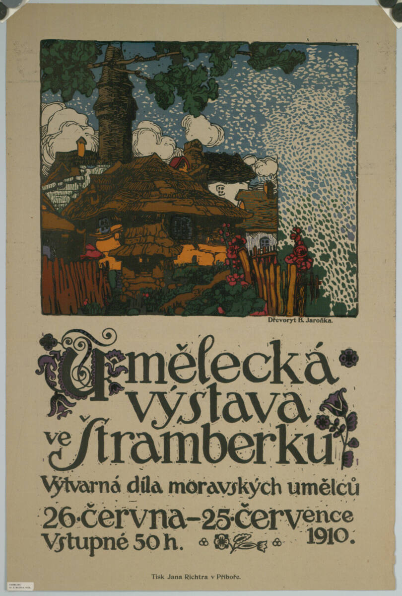 Umelecká výstava ve Stramberku; 1910, BohumírJaronek, 1910
