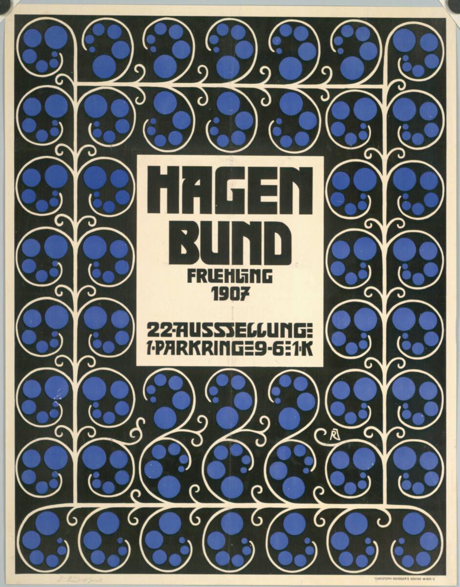 Rudolf Junk, HAGENBUND; FRUEHLING 1907; 22. AUSSTELLUNG, Inv. Nr.: DG2003/472