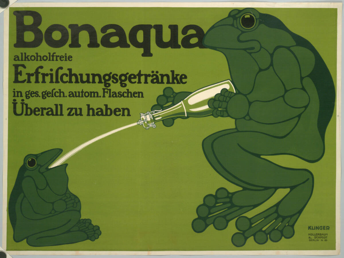 Bonaqua; alkoholfreie Erfrischungsgetränke, Berlin KunstanstaltHollerbaum&Schmidt