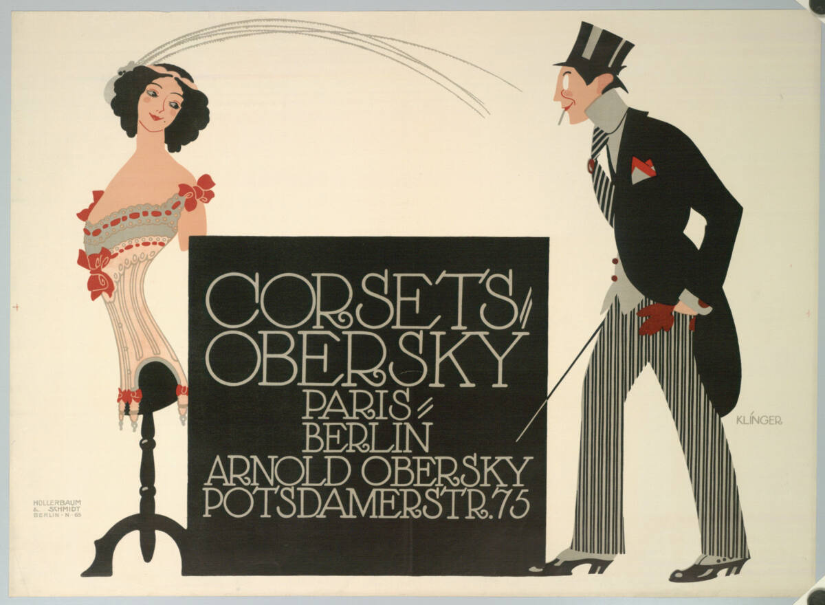 CORSETS OBERSKY; PARIS-BERLIN, Berlin KunstanstaltHollerbaum&Schmidt, 1912