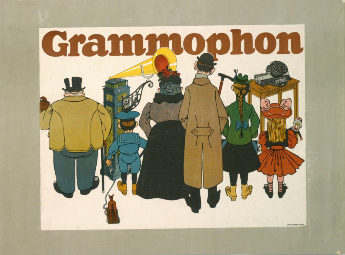 Julius Klinger, Grammophon, Inv. Nr.: DG2003/595