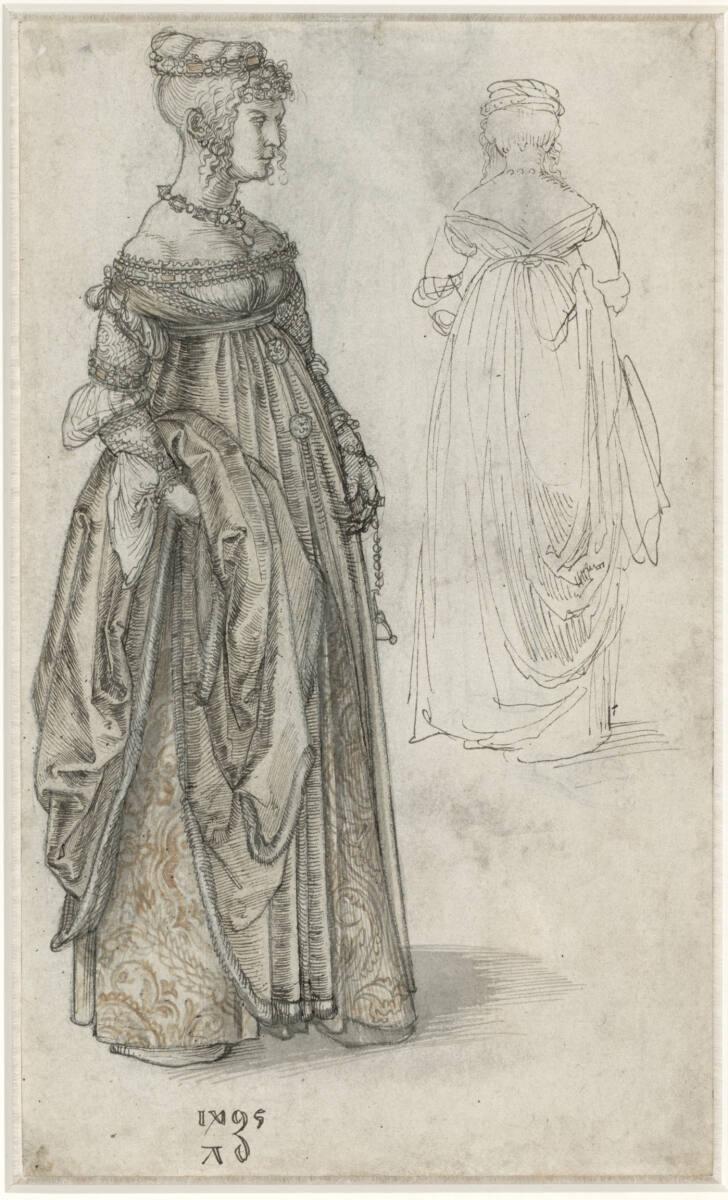 Albrecht Dürer, Venezianerin, Inv. Nr.: 3064r