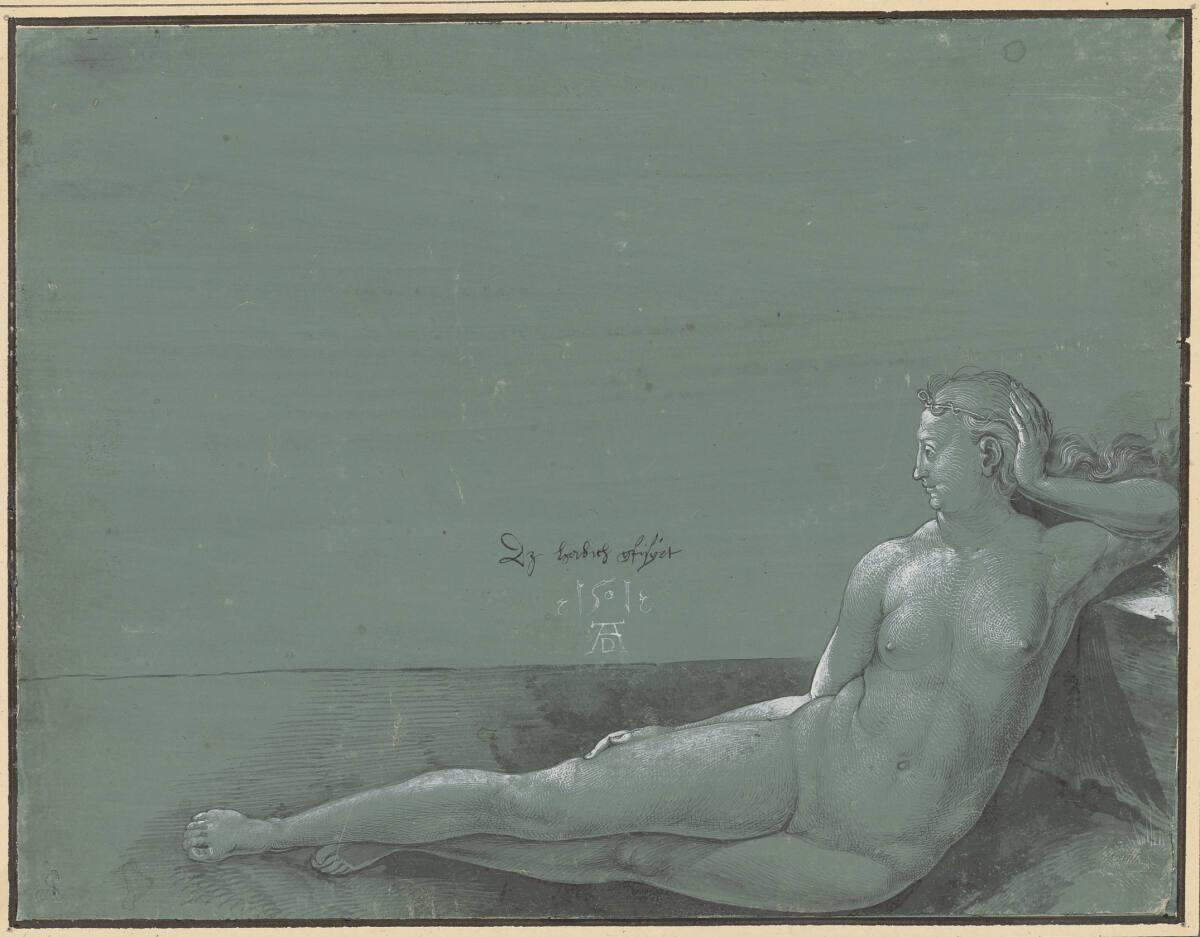 Albrecht Dürer, Liegender weiblicher Akt, Inv. Nr.: 3072